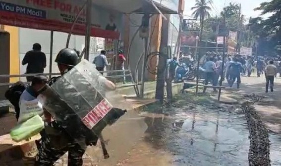 Police Brutality, Lathi Charge left many agitating teachers Injured : BJP’s Pre-Poll Promise of ‘Permanent Solution’ of 10323 Teachers’ Problems resulting in Terror Police Brutality, Lathi Charge left many agitating teachers Injured : BJP’s Pre-Poll Promise of ‘Permanent Solution’ of 10323 Teachers’ Problems resulting in Terror